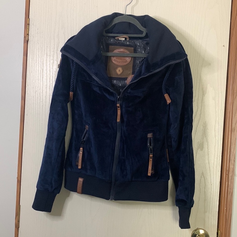 Naketano Brave New World Women’s Full Zip Bomber Military Style Jacket